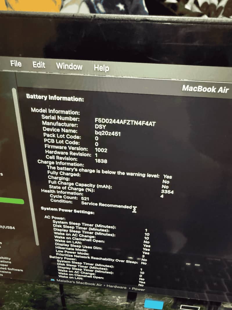 MacBook Air 2020, Intel Core i3, 13-Inch 8GB Ram, 256 SSD 7