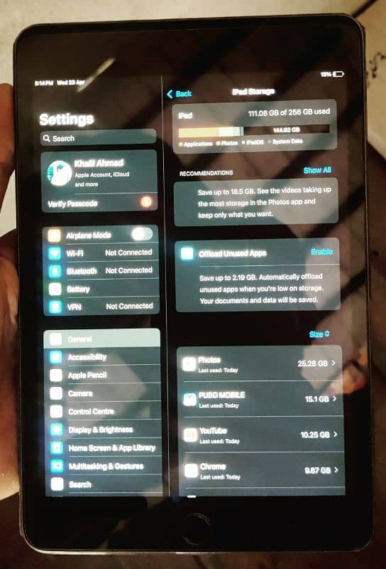 ipad mini5 5th generation. used condition 10/9 3