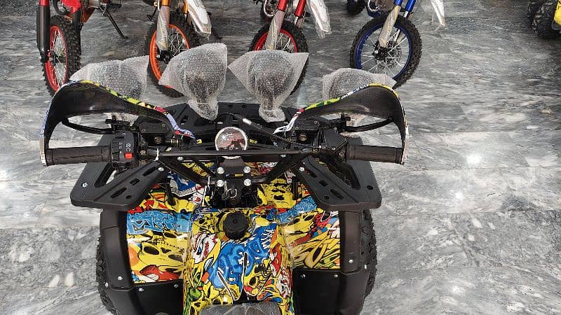 Double Disk Breaks 125cc Hunter Jeep Atv Quad Bike Delivery In All Pak 10