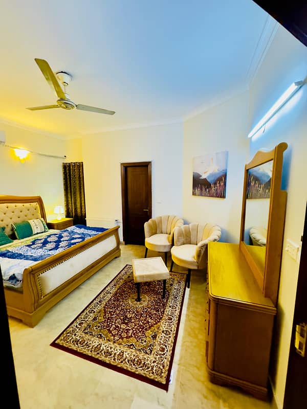 ONE BED LUXURY FURNISHED APARTMENT AVAILABLE FOR RENT IN E-11 0