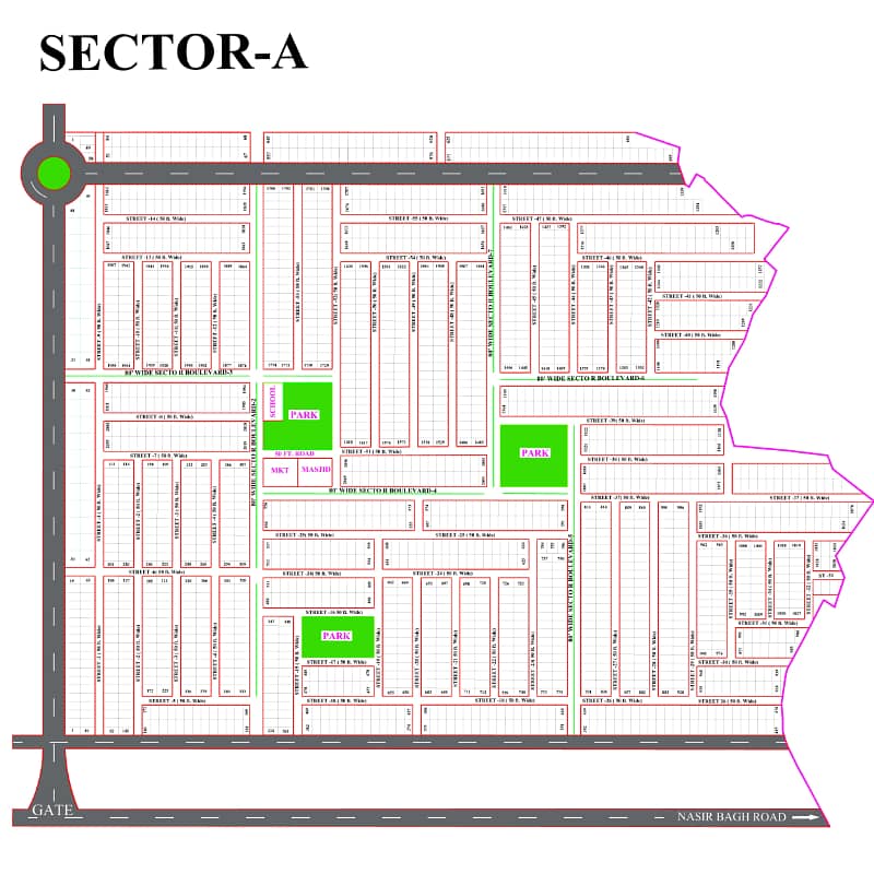 Sector A Series 1000 - 1 kanal South Plot Available For Sale in DHA Phase 1 22
