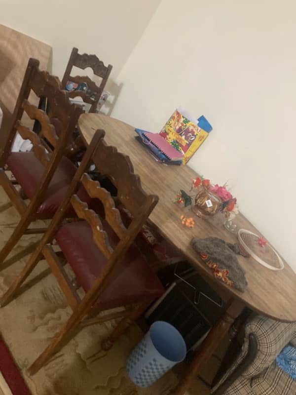 6 chairs dining table for family 1