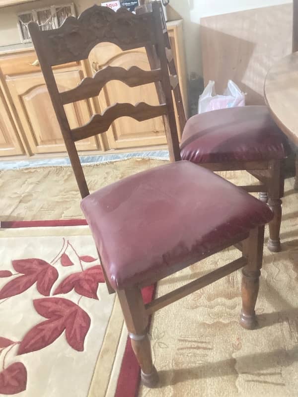 6 chairs dining table for family 2