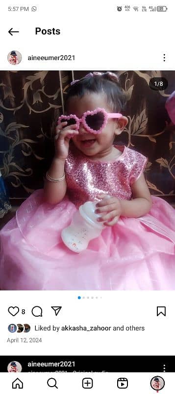 baby frok in pink 0