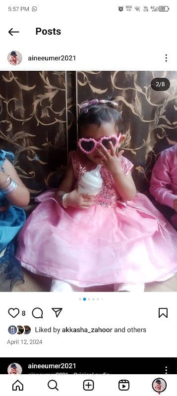 baby frok in pink 1