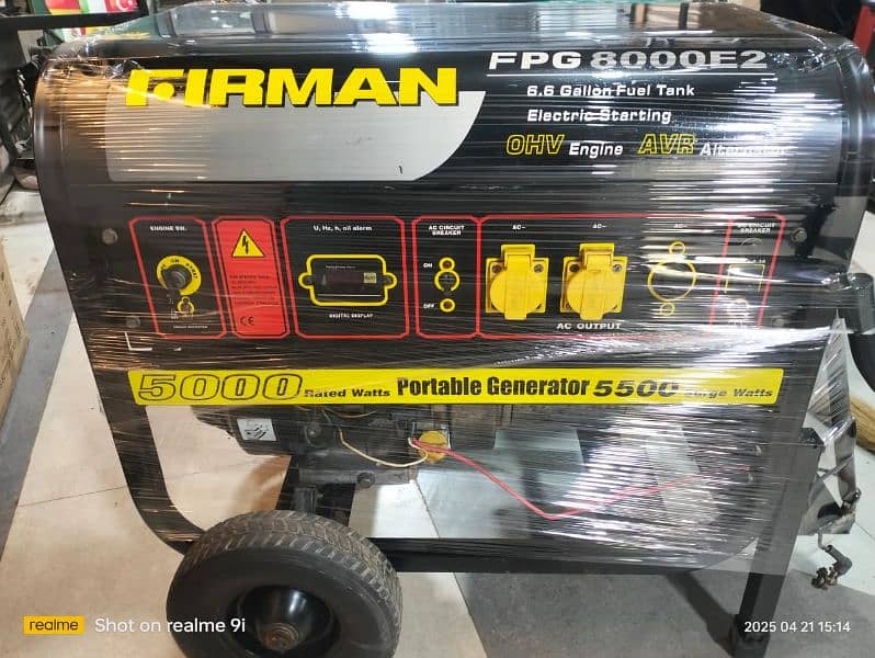firman 8.5kva branded generator 0