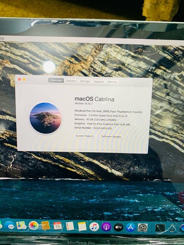 MacBook Pro 2020 core i5 ram 8 256 ssd 13 inch rataina display 1