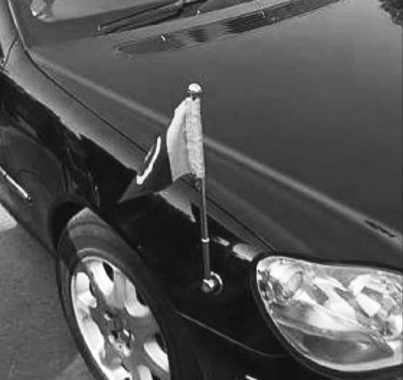 Diplomat Car Flag Pole – Pakistan & UAE Flag, Executive Car flag 14
