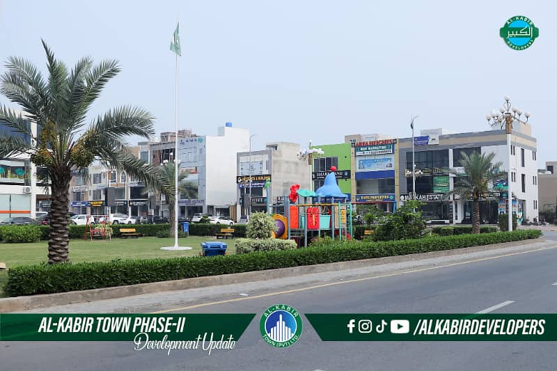 5 MARLA RESIDENTIAL PLOT FOR SALE WITH POSSESION @ MAIN 80 FEET ROAD IN AL KABIR TOWN PHASE 2 BLOCK B 36