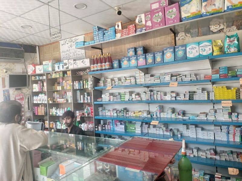 Running pharmacy and clinic in good location 10