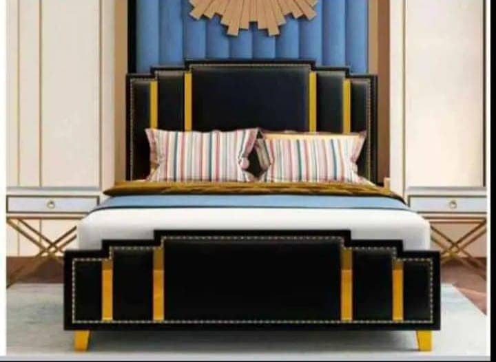 Bed / bed set / king size bed / double bed / poshish bed /side tables 7