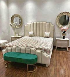 Bed / bed set / king size bed / double bed / poshish bed /side tables