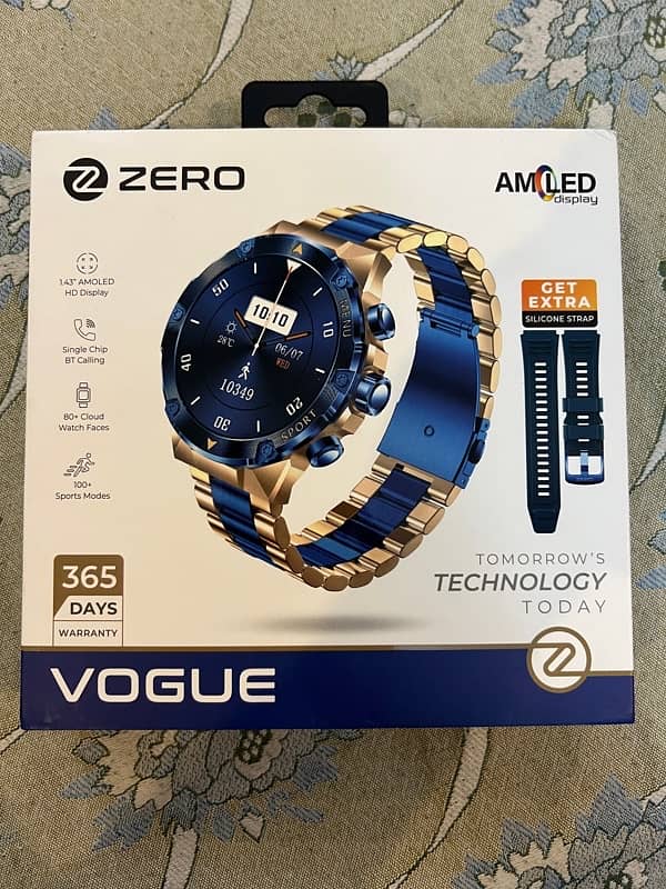Zero Vogue with 3 straps complete box 8 months warranty 3