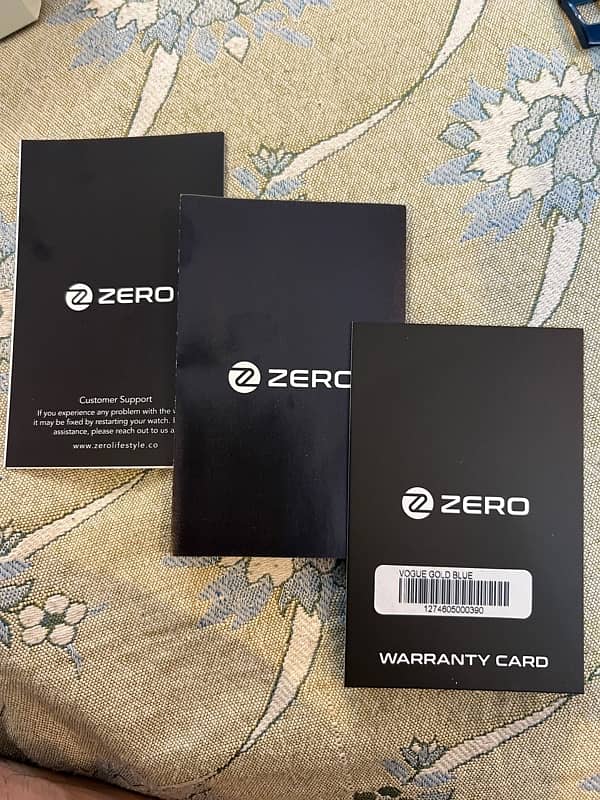 Zero Vogue with 3 straps complete box 8 months warranty 9