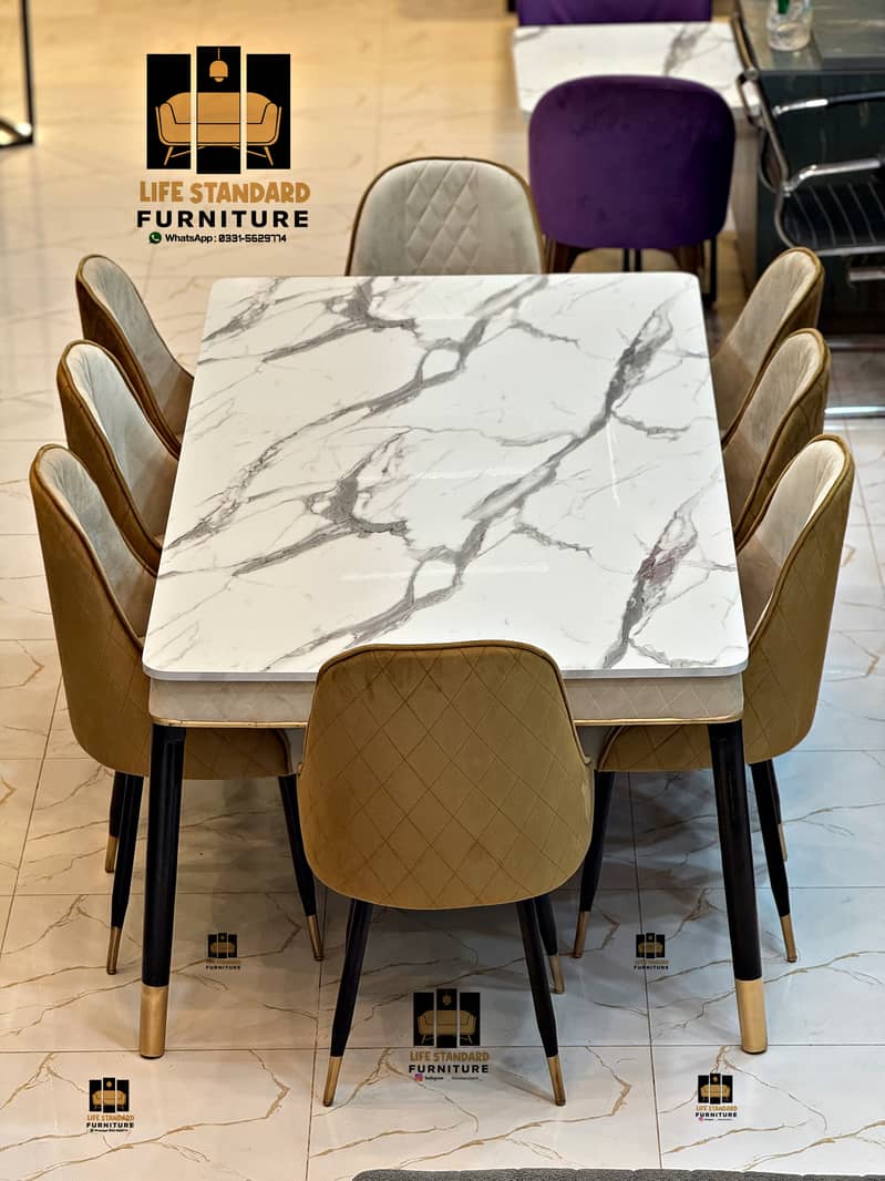 dining table | dining table with dining chairs |6 seater dining table 18