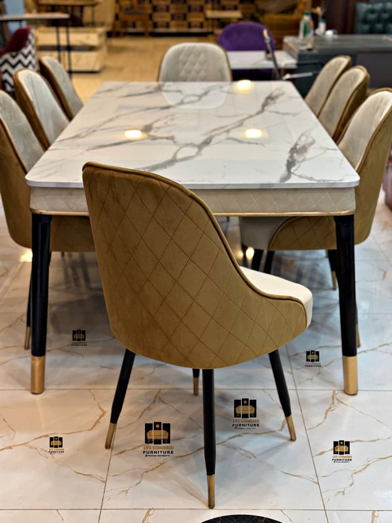 dining table | dining table with dining chairs |6 seater dining table 19