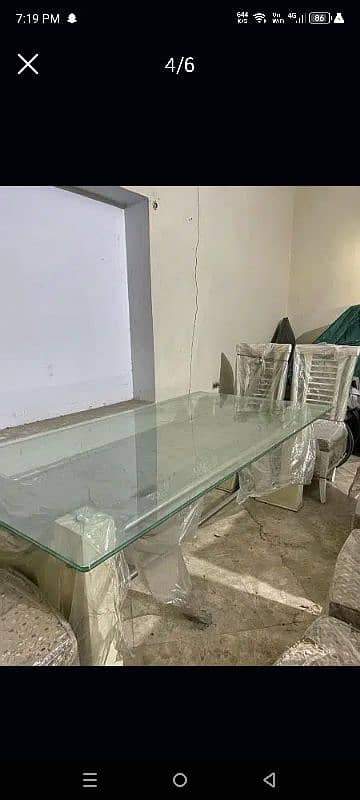 dining table with 6 chairs urgent sale 0