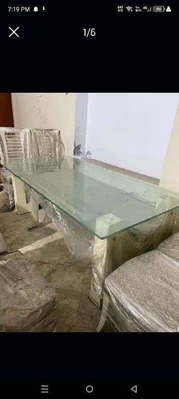 dining table with 6 chairs urgent sale 2