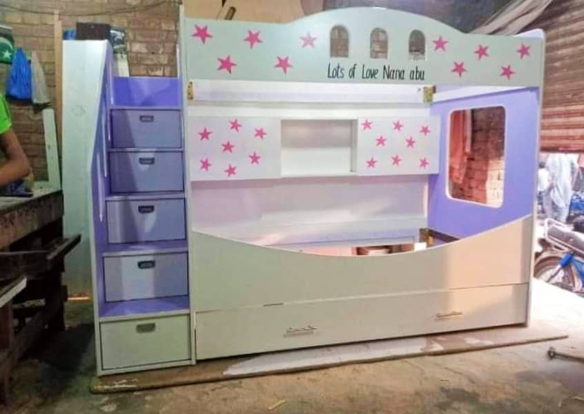 bunk bed/ bunker bed/ kids bunk bed/ triple bed/ double bed 6