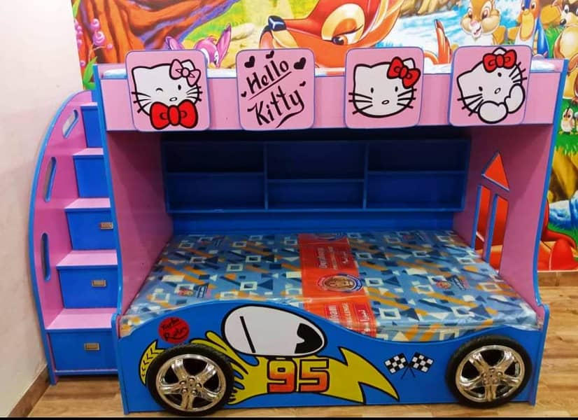 bunk bed/ bunker bed/ kids bunk bed/ triple bed/ double bed 8