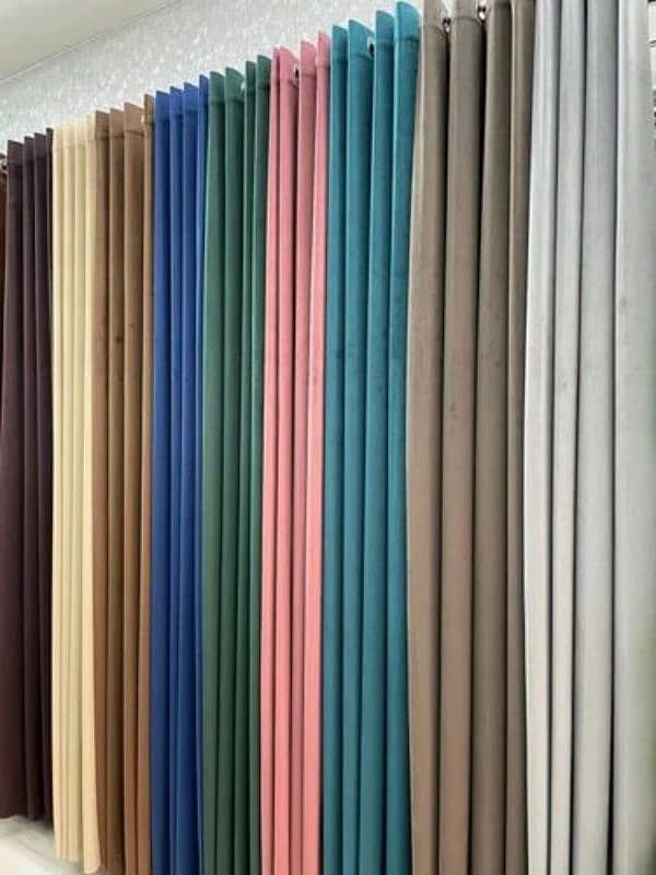 Plain valvet curtains 0