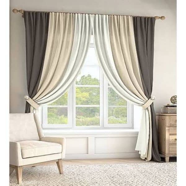 Plain valvet curtains 1