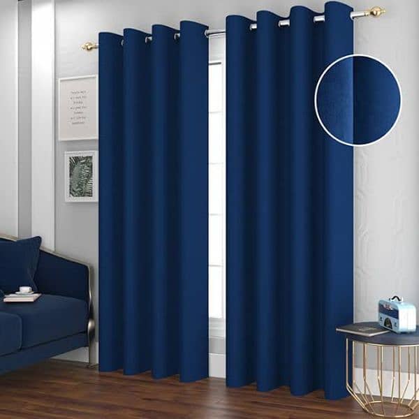 Plain valvet curtains 2