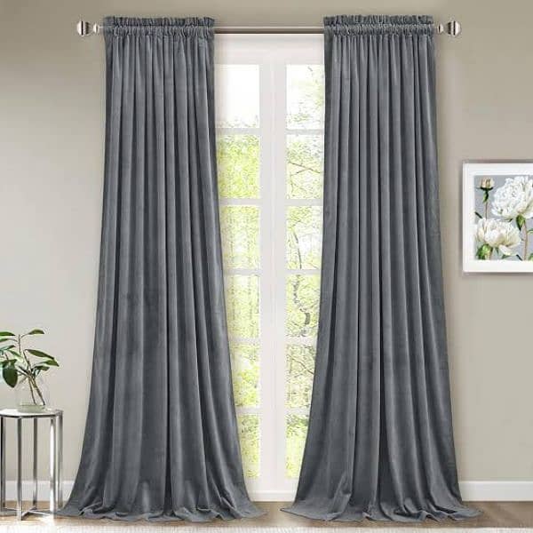 Plain valvet curtains 4
