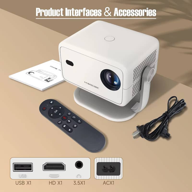 Magcubic Andriod projector L018 PRO Native 1080P 650ANSI 4K 0
