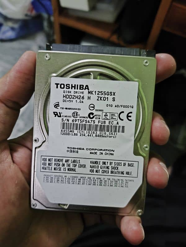 Laptop/Ps3/Xbox360 120gb HDD 0
