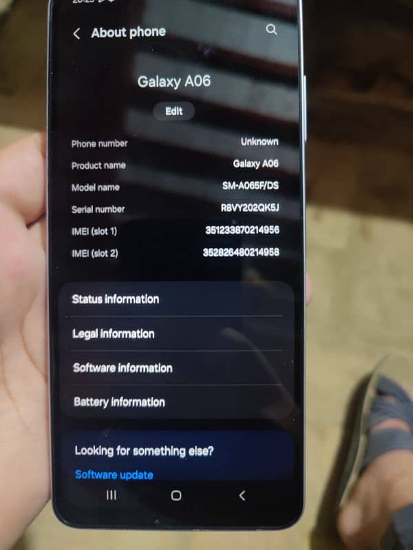 samsung a06 6 128 just box open 1