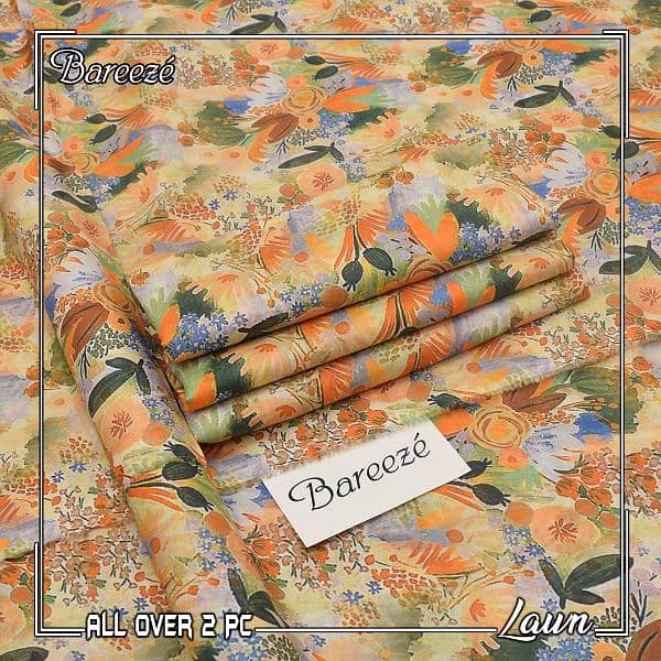 Bin Saeed, Sapphire,  Bareeze  Design Printed 2 PC  Collection 7