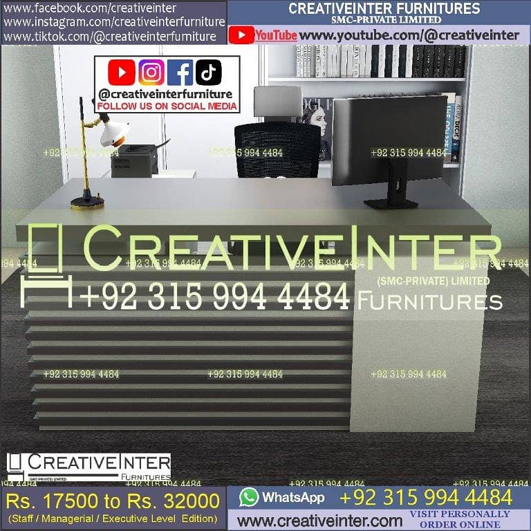 Office Table Modern Desktop Computer Desk Gaming PC Laptop Desk Work 3