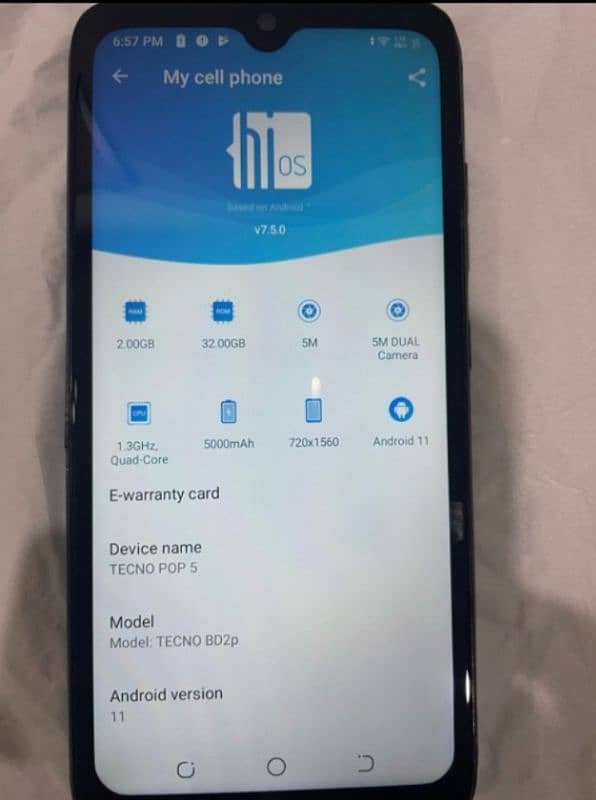 Tecno Pop 5 0
