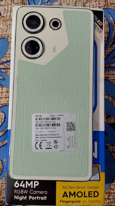 tacno camon 20 only panel change baki 100%ok 0