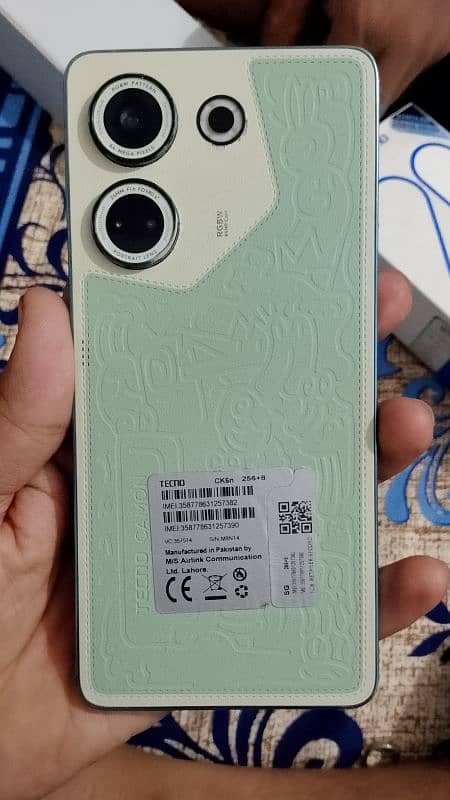 tacno camon 20 only panel change baki 100%ok 3
