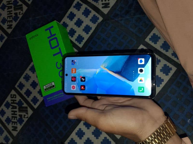 Infinix Hot 30 play  new condition Whatsapp 03480139143 final price 3