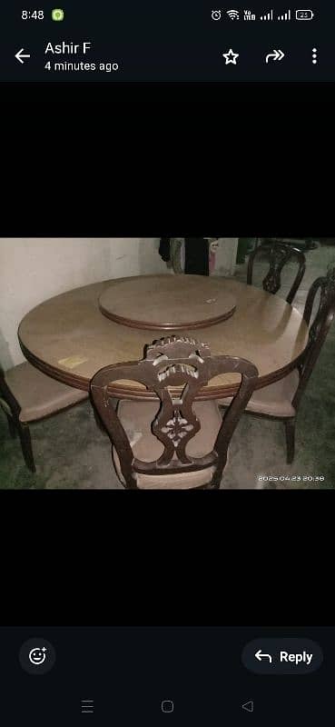 dinning table with 4 chairs 1