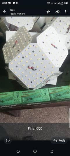 new open l. e. d lights whole sale rate par available hai