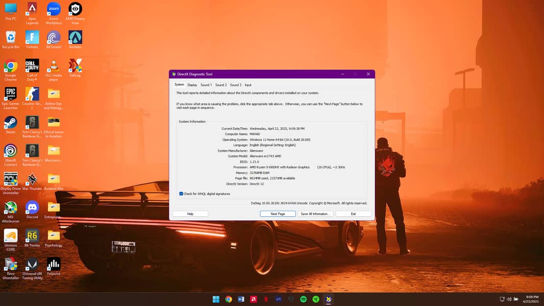 Alienware M17 R5 | Ryzen 9 | RX 6850M XT | 360Hz | All-AMD Beast 6