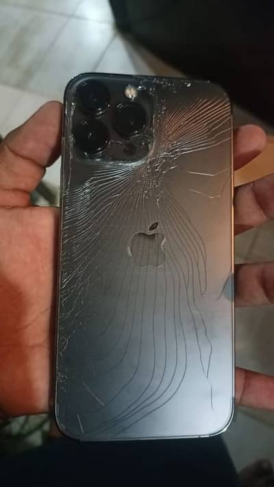 13 pro max jv 128 gb back broken