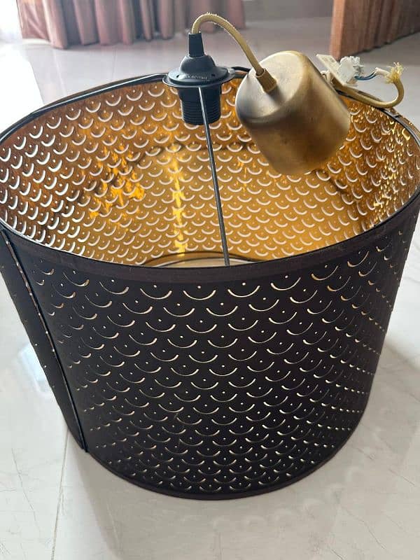 golden hanging lamp 2