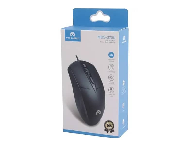 MIKUSO MOS-375U USB Interface Wired Optical Mouse 2