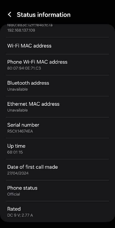 Samsung galaxy A25 5G 6