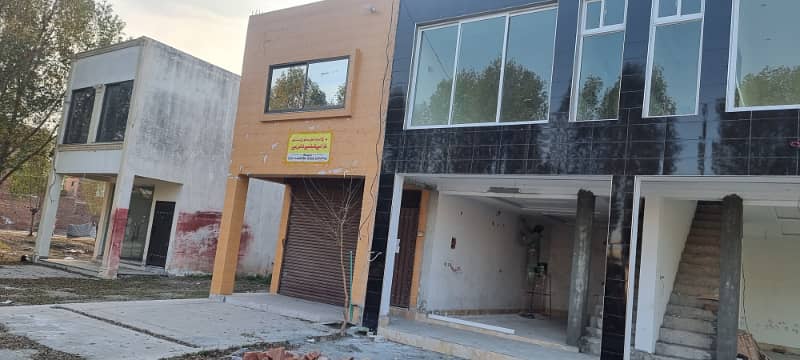 Double Story 2-Marla Commercial Building For Rent In P Block Of Lahore Motorway City 0