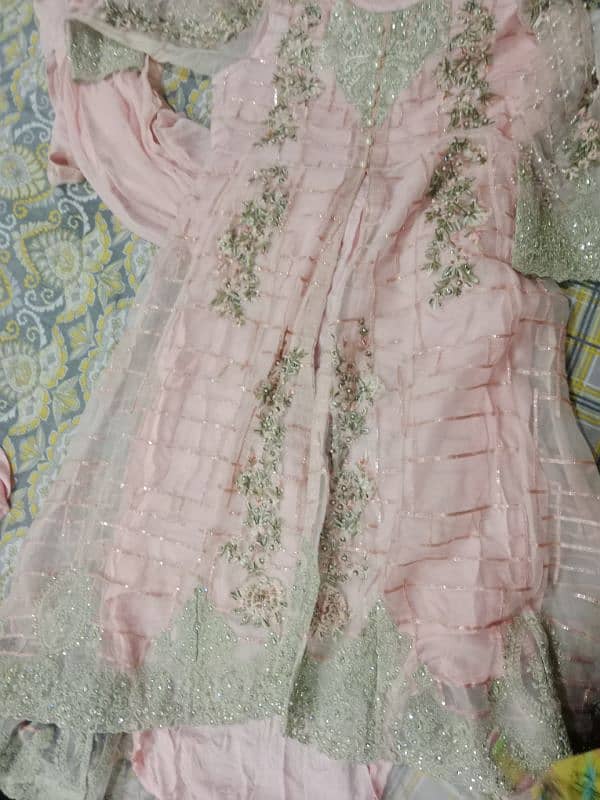 Stitched fancy long frock 2