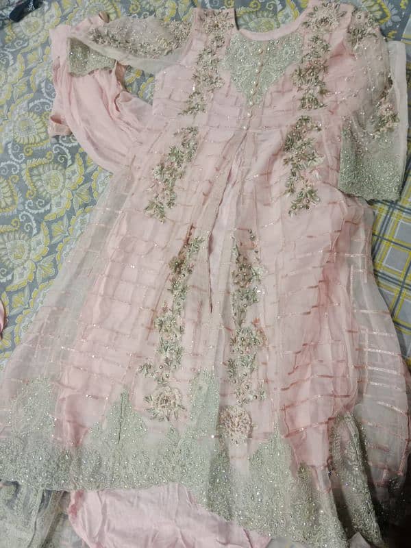 Stitched fancy long frock 3
