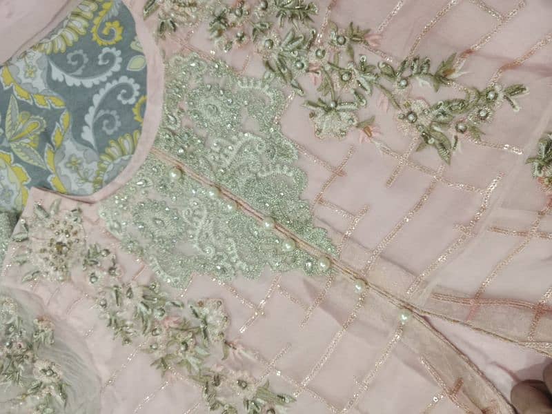 Stitched fancy long frock 6