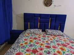 Blue Velvet Bed Set