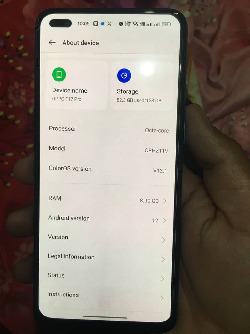 OPPO f17 pro 8/128 gb /like a new/whatsap no/0301-4717-623- 9